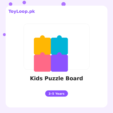 Kids Puzzle Board - ToyLoop.pk