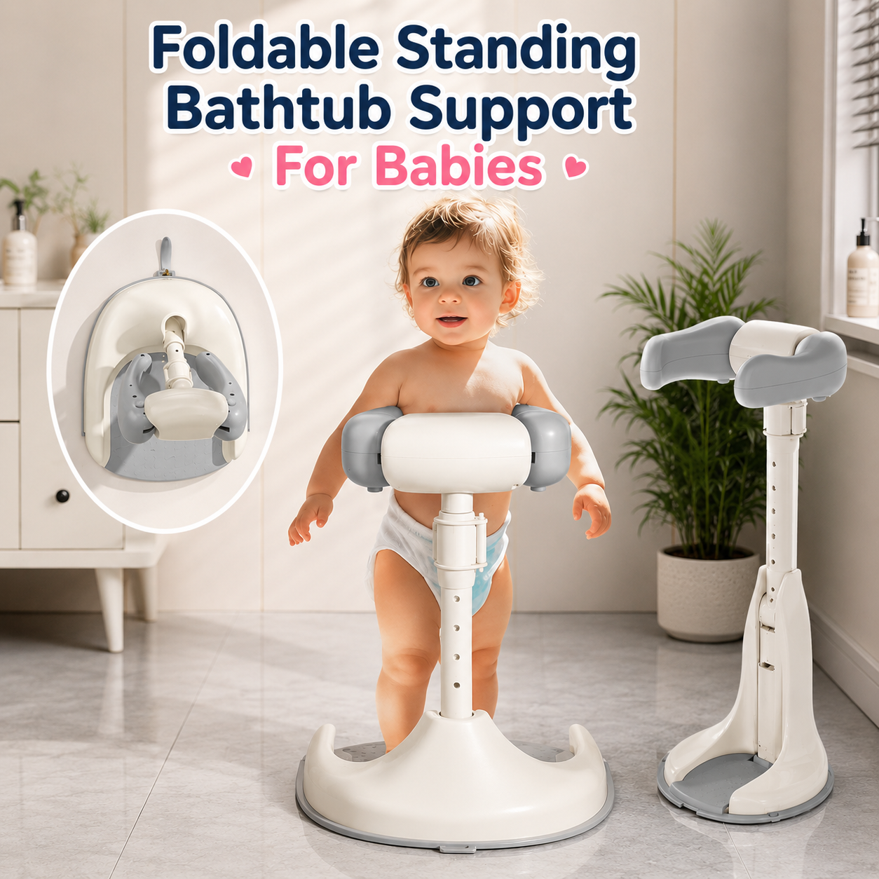 Foldable Standing Bathtub Support For Babies (DA-065)
