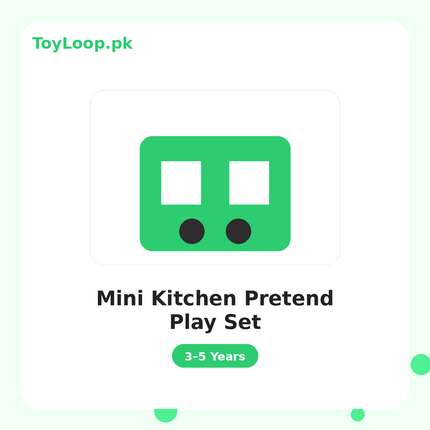 Mini Kitchen Pretend Play Set - ToyLoop.pk